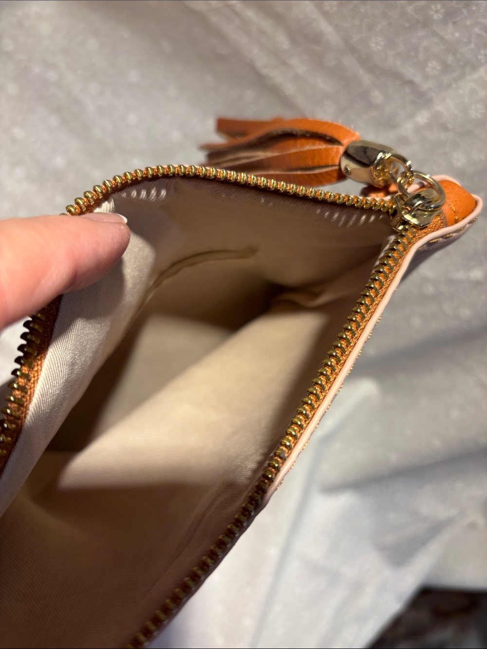 Vera Pelle Italian Leather Wristlet/Crossbody Purse - Picture 12 of 16